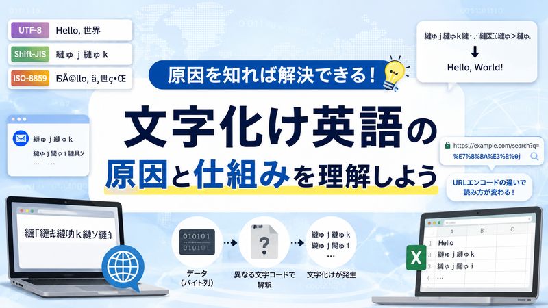 1. 文字化け英語の原因と仕組みを理解する