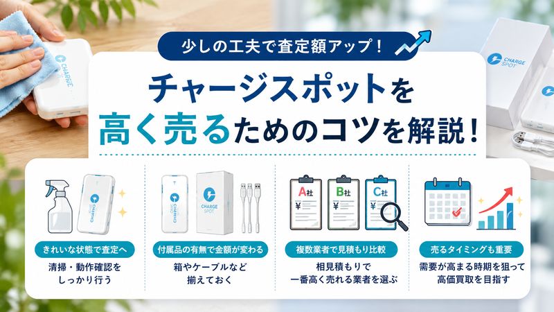 3.チャージスポットを高く買い取ってもらうためのコツ