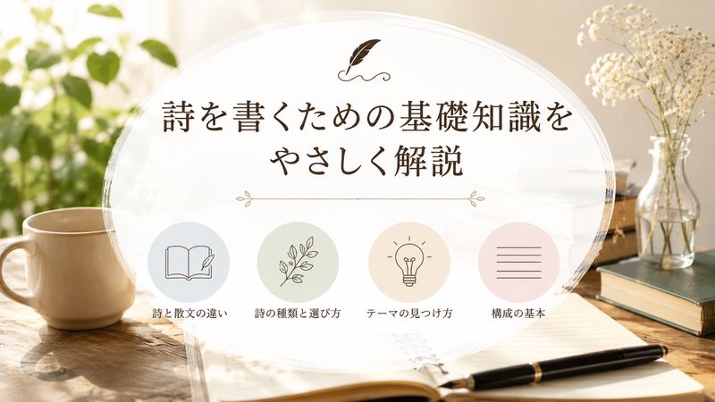 1. 詩の書き方の基本:まず知っておきたいこと