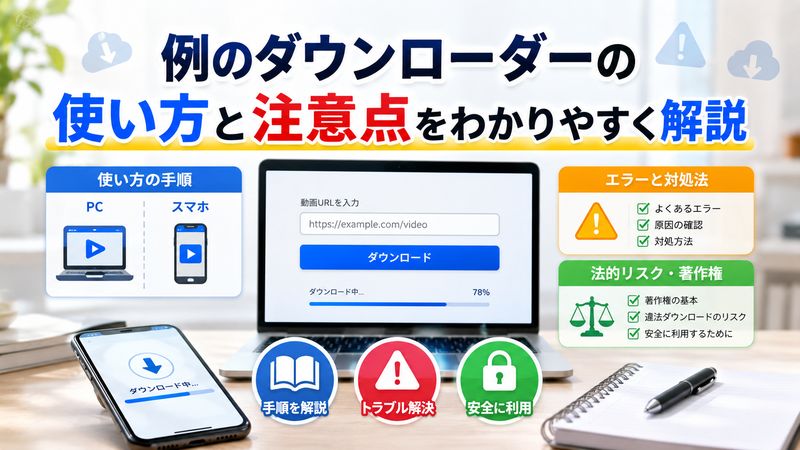 2. 例のダウンローダーの使い方と注意点