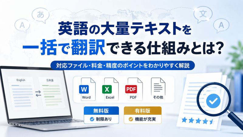 1.英語の一括翻訳とは？できることと仕組みを知ろう