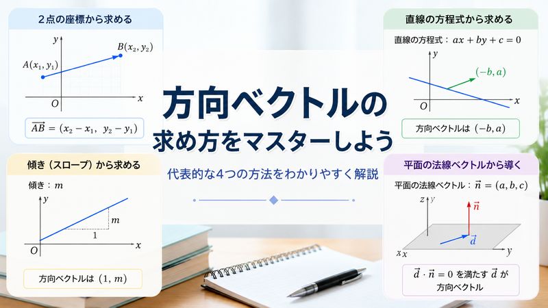 2.方向ベクトルの求め方
