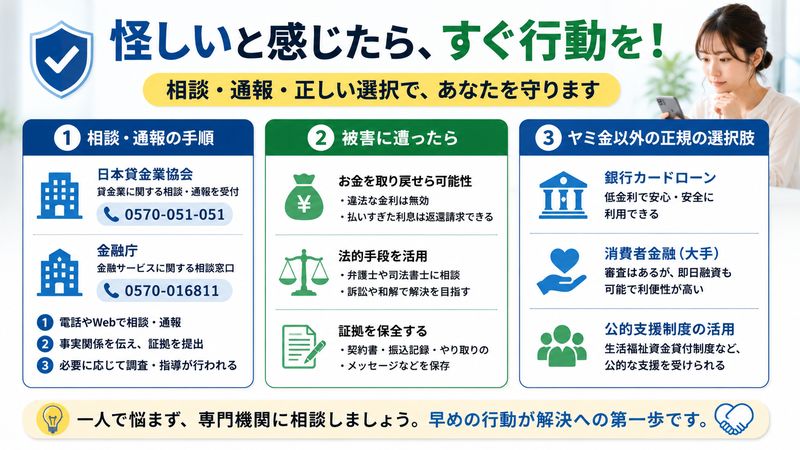 4.もし怪しいと感じたら取るべき行動と相談窓口【独自まとめ】