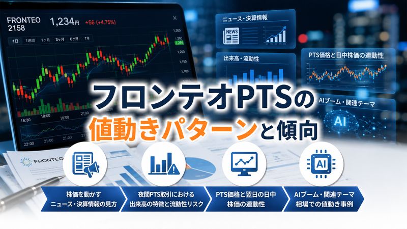 2.フロンテオPTSの値動きパターンと傾向