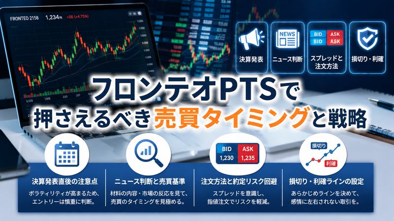 3.フロンテオPTSで押さえるべき売買タイミングと戦略