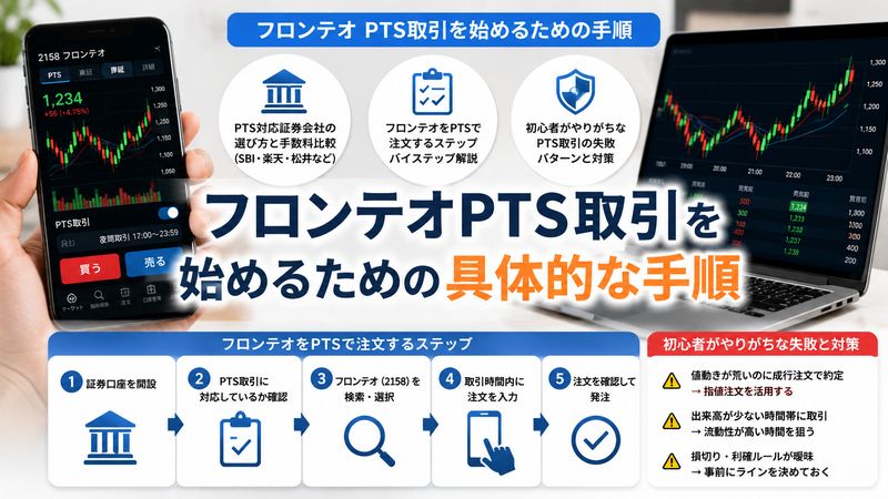 4.フロンテオPTS取引を始めるための具体的な手順