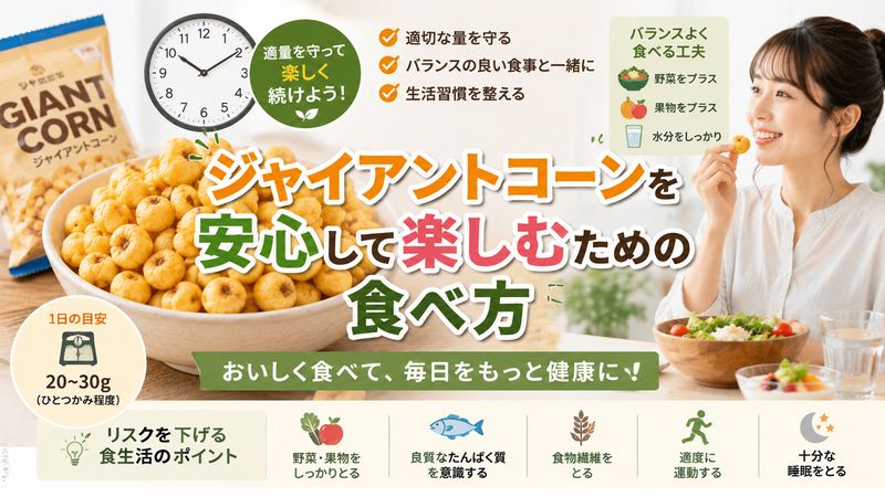 4.ジャイアントコーンを安心して楽しむための食べ方
