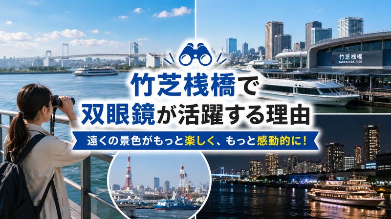 1.竹芝桟橋で双眼鏡が活躍する理由