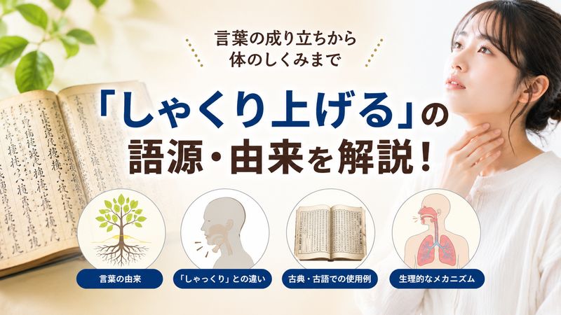 2.「しゃくり上げる」の語源・由来