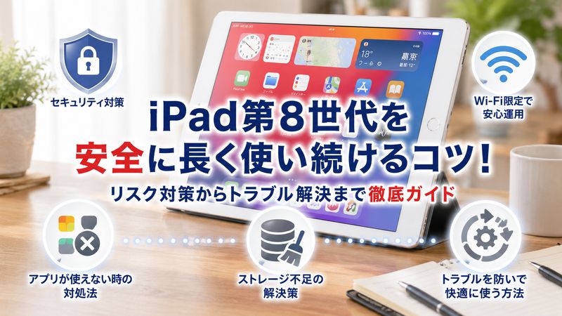 3.iPad第8世代を安全に長く使い続けるための対策