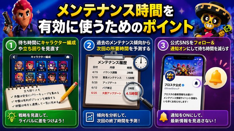 4.メンテナンス時間を有効に使うためのポイント