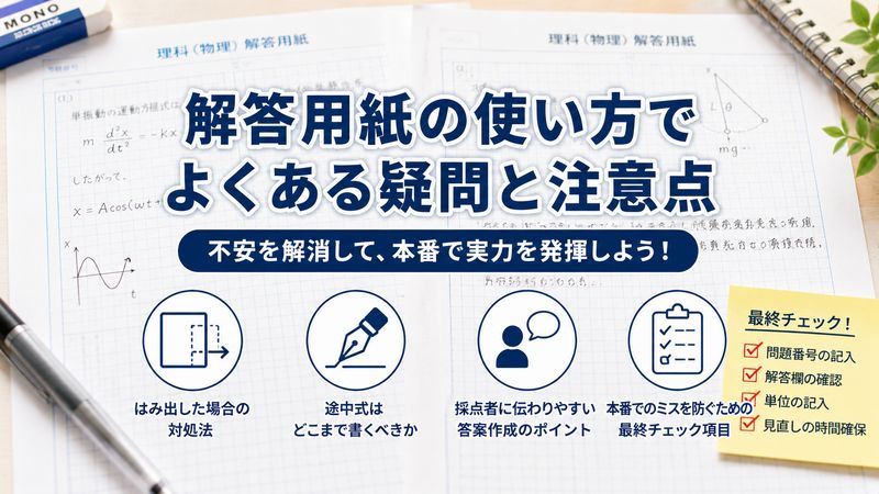 4.解答用紙の使い方でよくある疑問と注意点