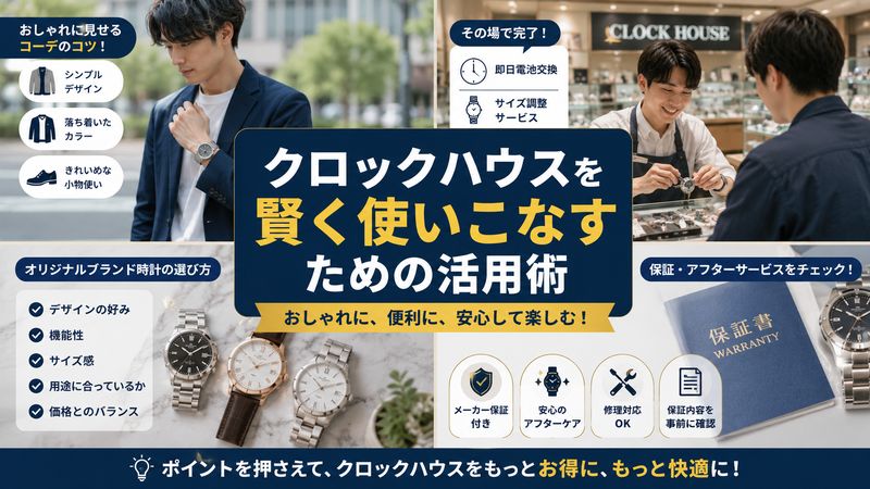 4.クロックハウスを賢く使いこなすための活用術