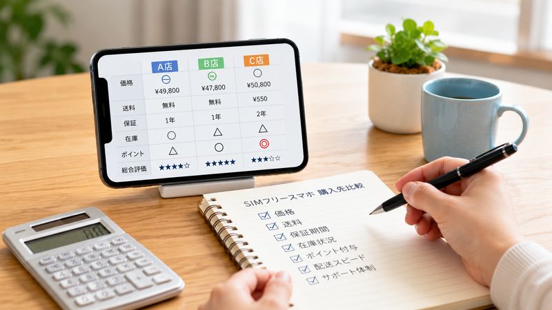 4.失敗しないSIMフリースマホの選び方・購入時の注意点