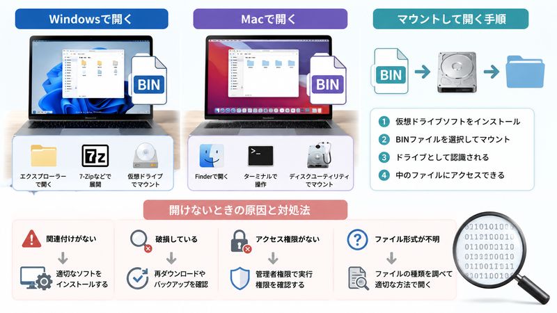 2.binファイルの開き方【OS別】