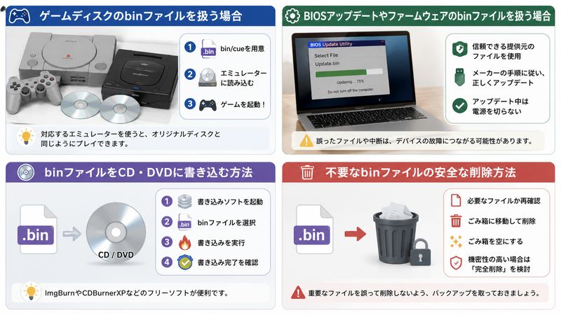 4.binファイルの活用シーン別対処法