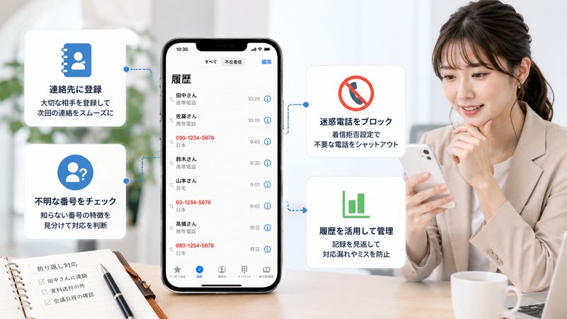 4.今日の着信履歴を今後の電話対応に役立てる方法