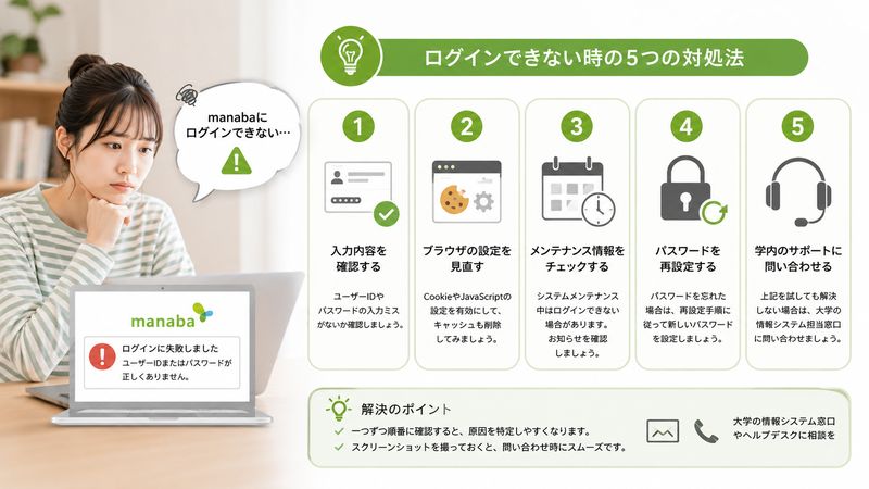 3.manabaにログインできない時の対処法